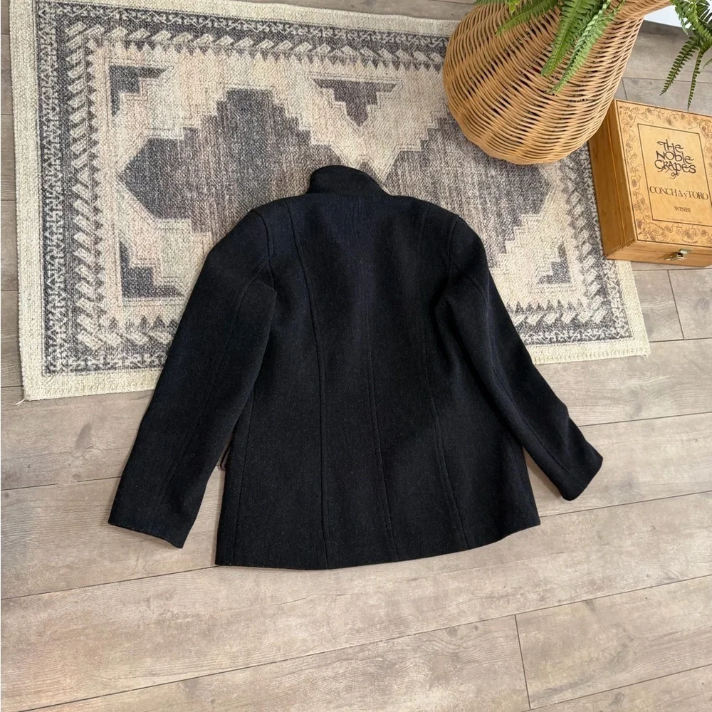 Vintage Y2K J. Crew Petite Women’s Peacoat Virgin Wool Cashmere Nylon